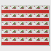 Vliegende varkens brengen de perfecte kerstboom na cadeaupapier (Vlak)