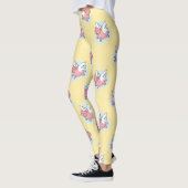 Vliegende Varkens Chinees Nieuwjaar Zodiac Yellow  Leggings (Links)