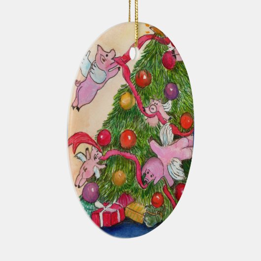Vliegende Varkens Decorate Tree Ornament (Rechts)