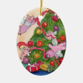 Vliegende Varkens Decorate Tree Ornament (Voorkant)