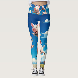 Vliegende Varkens Grappige Varkens met Vleugels Leggings