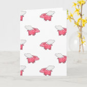 Vliegende varkens kaart (Gele Bloem)