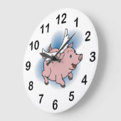 Vliegende Varkens klok - Schuine roze varken met k (Hoek)