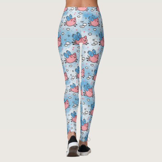 Vliegende varkens leggings (Achterkant)