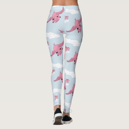 Vliegende varkens leggings (Achterkant)