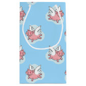 Vliegende varkens Nieuwe baby Kies een Gift Bag Klein Cadeauzakje (Achterkant)
