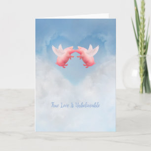 Vliegende varkens Ongelooflijke Liefde Kaart