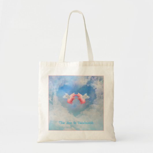 Vliegende varkens Ongelooflijke Liefde Tote Bag (Voorkant)