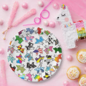 Vliegende varkens op een papieren bord (Feest)