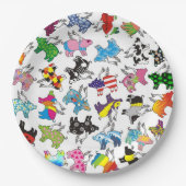 Vliegende varkens op een papieren bord (Voorkant)