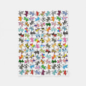 Vliegende varkens op een vlooiendeken fleece deken (Voorkant)