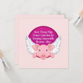 Vliegende varkens opslaan kaart (Voorkant / Achterkant in situ)