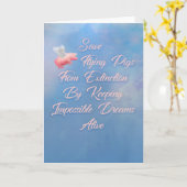 Vliegende varkens opslaan kaart (Gele Bloem)