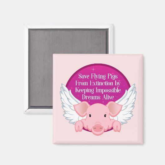 Vliegende varkens opslaan magneet (Voorkant / Achterkant)