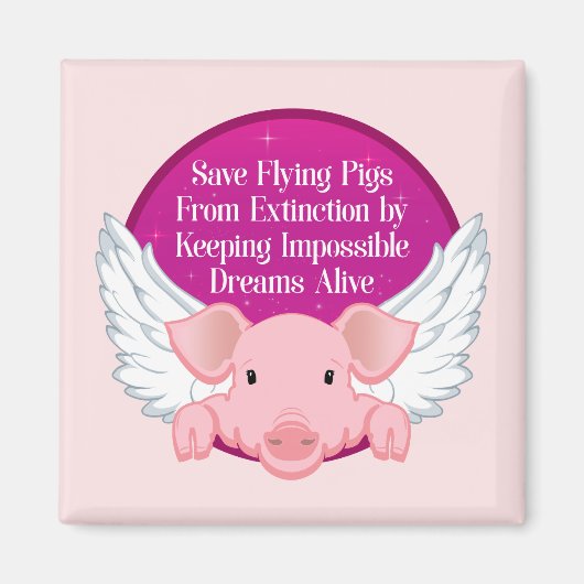 Vliegende varkens opslaan magneet (Voorkant)