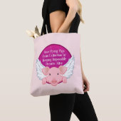 Vliegende varkens opslaan tote bag (Dichtbij)