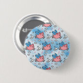 vliegende varkens ronde button 5,7 cm (Voorkant /achterkant)