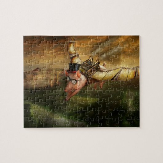 Vliegende varkens - Steampunk - Vliegende varkens Legpuzzel (Horizontaal)