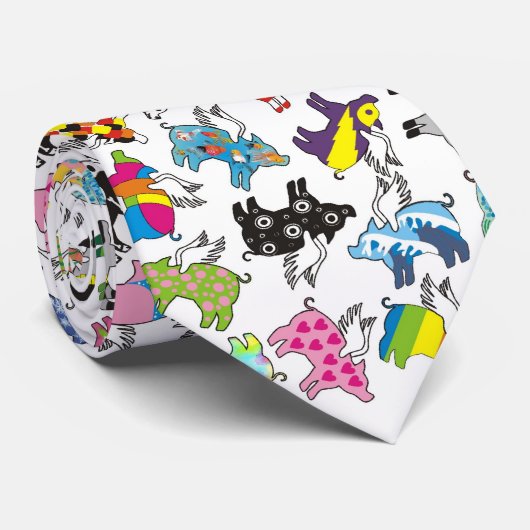 vliegende varkens stropdas (Opgerold)