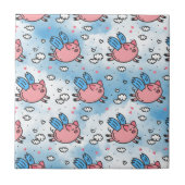 vliegende varkens tegeltje (Voorkant)