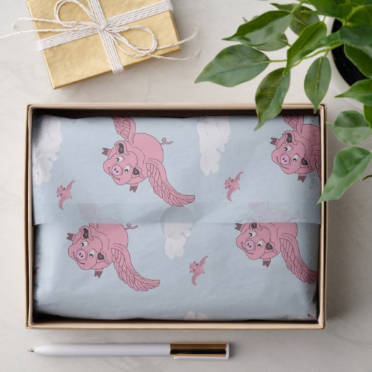 Vliegende varkens tissuepapier (Geschenk)
