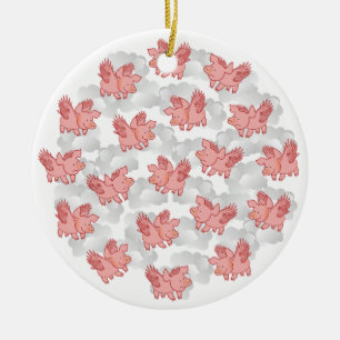 Vliegende Varkens, versieren, aanpassen Keramisch Ornament