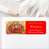 Vliegende varkens versieren Adresetiketten Etiket (Insitu)