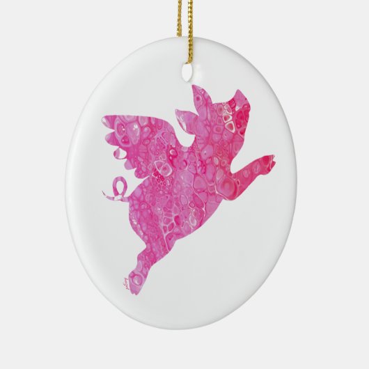 Vliegende varkens, vliegende varkens keramisch ornament (Rechts)