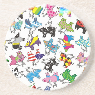 vliegende varkens zandsteen onderzetter