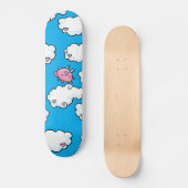 Vliegende varkensdansen op wolken skateboard (Voorkant)