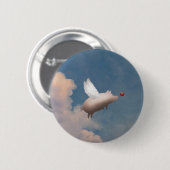 vliegende varkensknop ronde button 5,7 cm (Voorkant /achterkant)