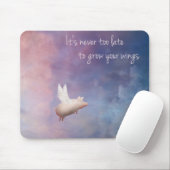 vliegende varkenskweek je vleugels muismat (Met muis)