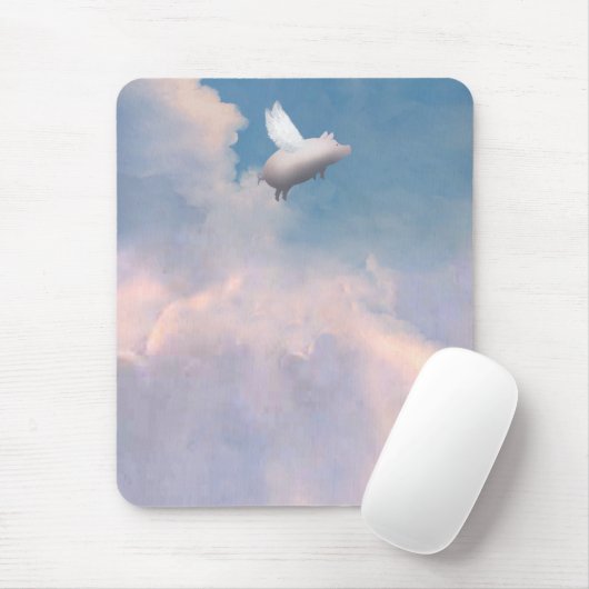 vliegende varkensmousepad muismat (Met muis)