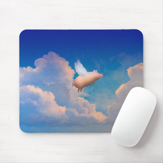 vliegende varkensmousepad muismat (Met muis)
