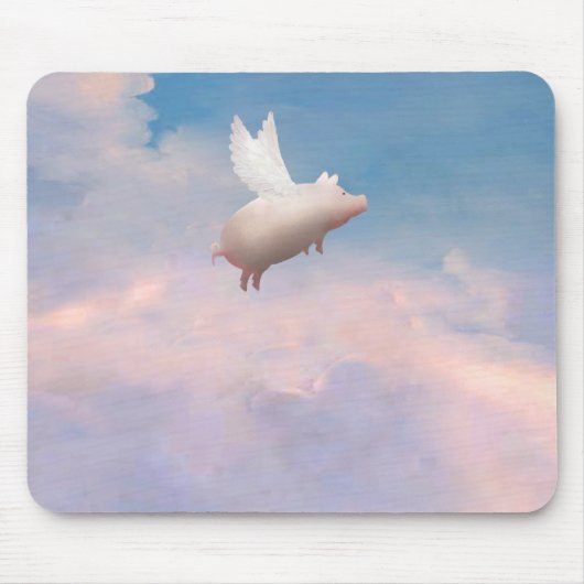 vliegende varkensmousepad muismat (Voorkant)