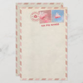 Vliegende varkensposters briefpapier (Voorkant / Achterkant)