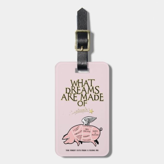 Vliegende varkensvlekken - Welke dromen zijn er ge Bagagelabel (Voorkant verticaal)