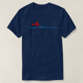 vliegende vis (2c) 1 t-shirt (Design voorkant)