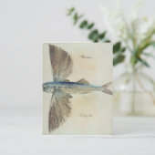 Vliegende vis briefkaart (Staand voorkant)