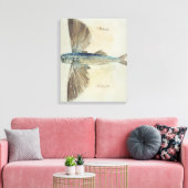 Vliegende vis canvas afdruk (Insitu (Woonkamer))