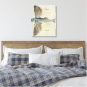 Vliegende vis canvas afdruk (Insitu (Slaapkamer))