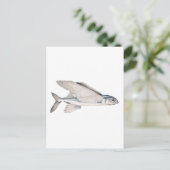 Vliegende vis Exocoetidae Briefkaart (Staand voorkant)