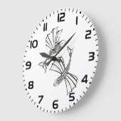 Vliegende vis Hand getrokken oceaan schepsel Grote Klok (Hoek)