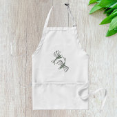 Vliegende vis Hand getrokken oceaan schepsel Standaard Schort