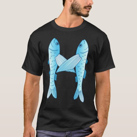 Vliegende Vis Kunst T-shirt (Voorkant)