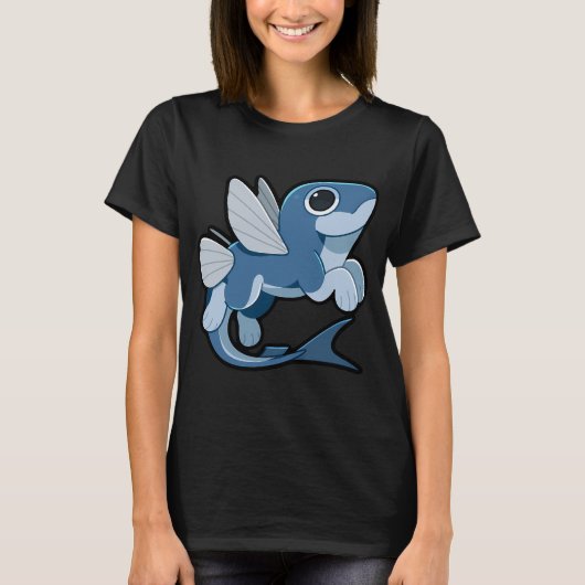 Vliegende Vis Marktwaardige Vis T-shirt (Voorkant)