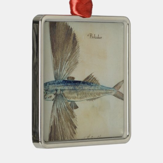 Vliegende vis metalen ornament (Rechts)