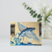 Vliegende vis nr. 2 briefkaart (Staand voorkant)