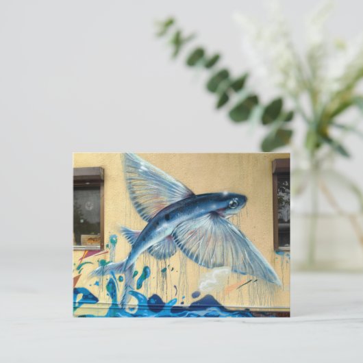 Vliegende vis nr. 2 briefkaart (Staand voorkant)