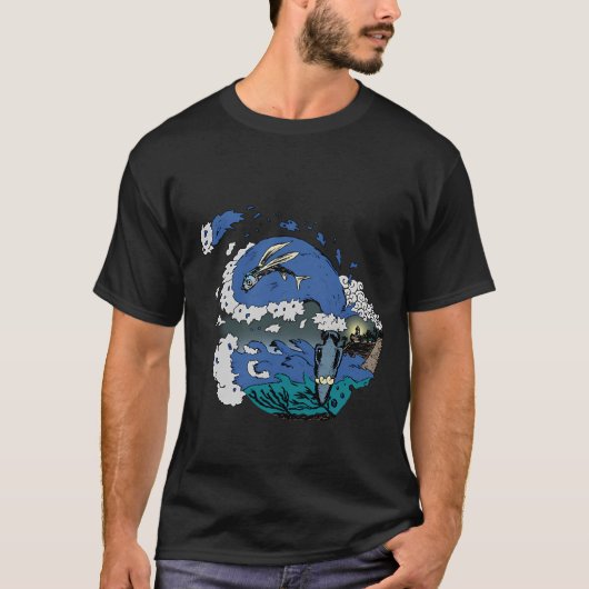 Vliegende vis t-shirt (Voorkant)